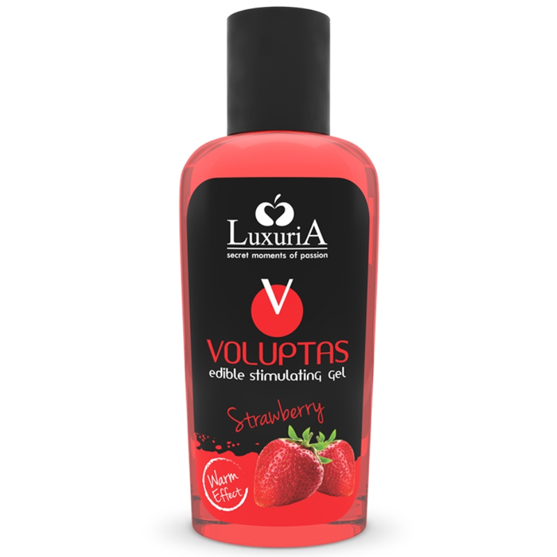 LUXURIA VOLUPTAS EFEITO DE AQUECIMENTO GEL ESTIMULANTE COMESTÍVEL – MORANGO 100 ML