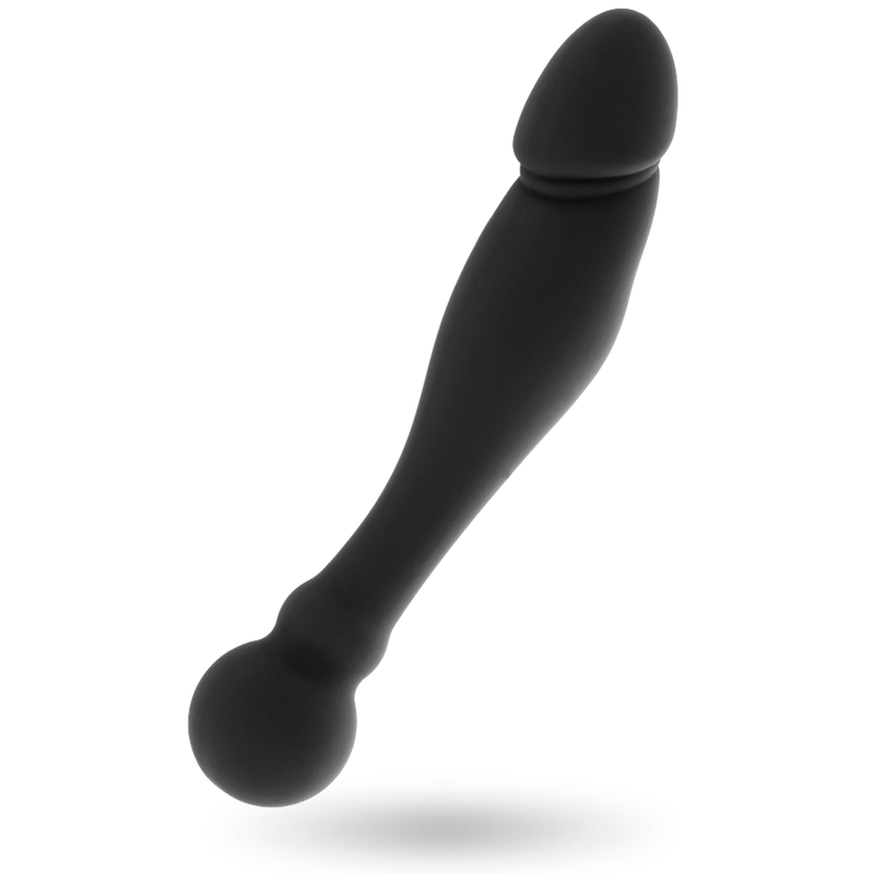 OHMAMA FLEXÍVEL DUPLO ESTIMULANTE DILDO 18 CM