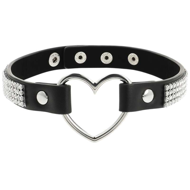 COQUETTE CHIC DESIRE GARGANTILHA ARTESANAL COURO VEGANO – CORAÇÃO