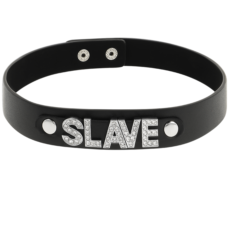 COQUETTE HAND CRAFTED CHOKER VEGAN LEATHER  – SLAVE