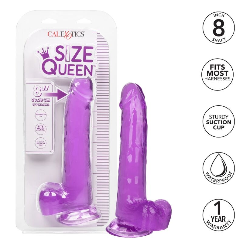 CALEX SIZE QUEEN DILDO – ROXO 20,3 CM