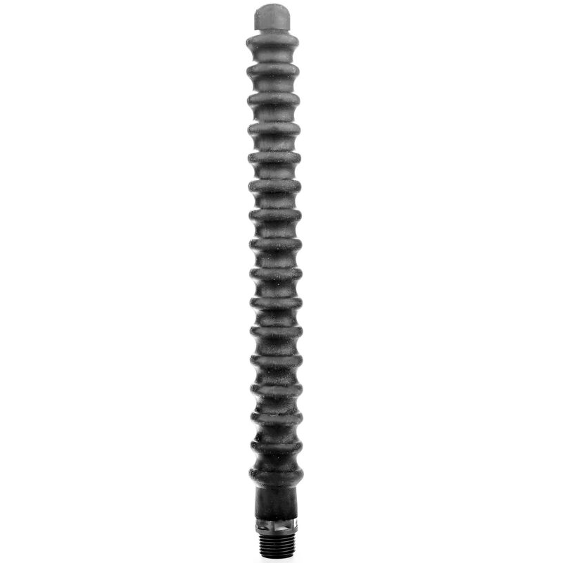 TODO O MEGA MEGA PRETO ANAL DE SILICONE DOUCHE 28,5 CM