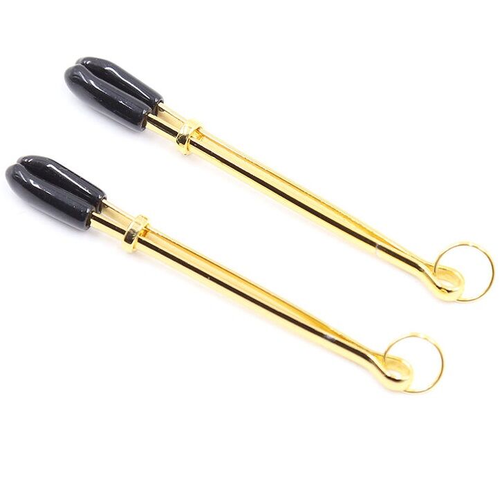 OHMAMA FETISH GOLDEN BIPPLE CLAMPS
