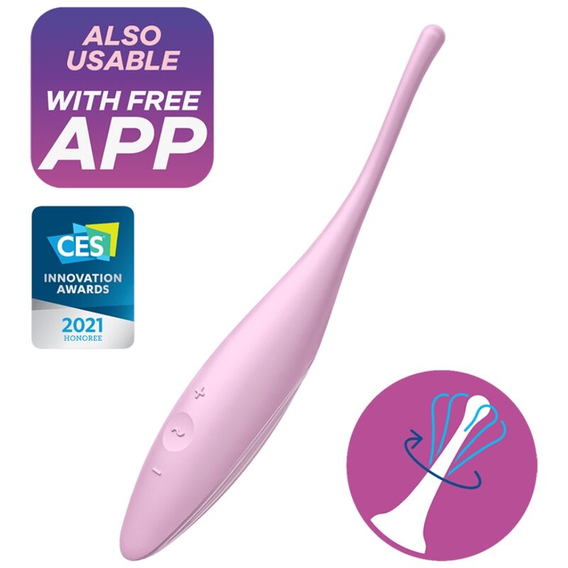 SATISFYER TWIRLING ALEGRIA CLIT TIP ESTIMULANTE – ROSA