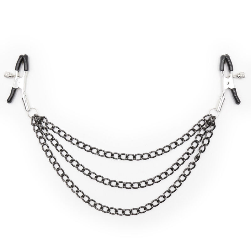 OHMAMA FETISH BLACK NIPPLE CLAMPS COM MULTI CORRENTES