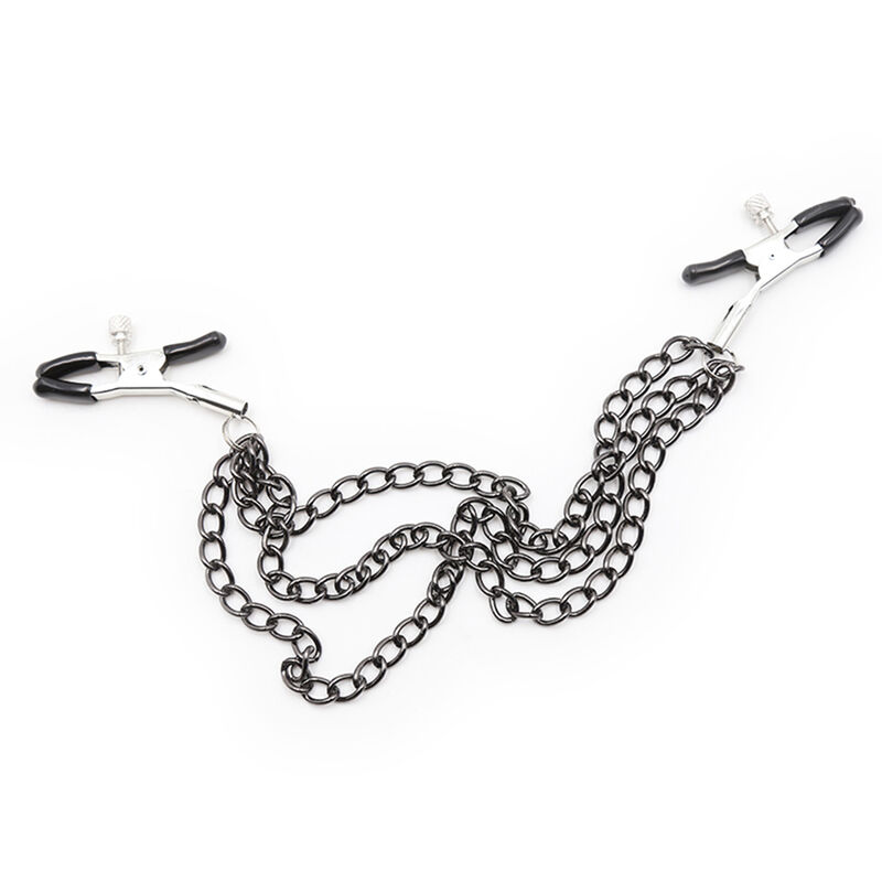 OHMAMA FETISH BLACK NIPPLE CLAMPS COM MULTI CORRENTES