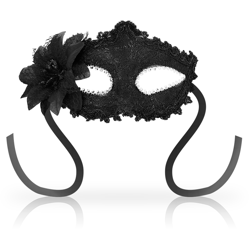 OHMAMA MASCARA FLOR LATERAL VENETIAN EYEMASK – PRETO