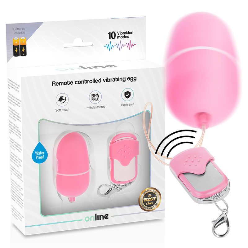 OVO VIBRANTE DE CONTROLE REMOTO ONLINE M – ROSA