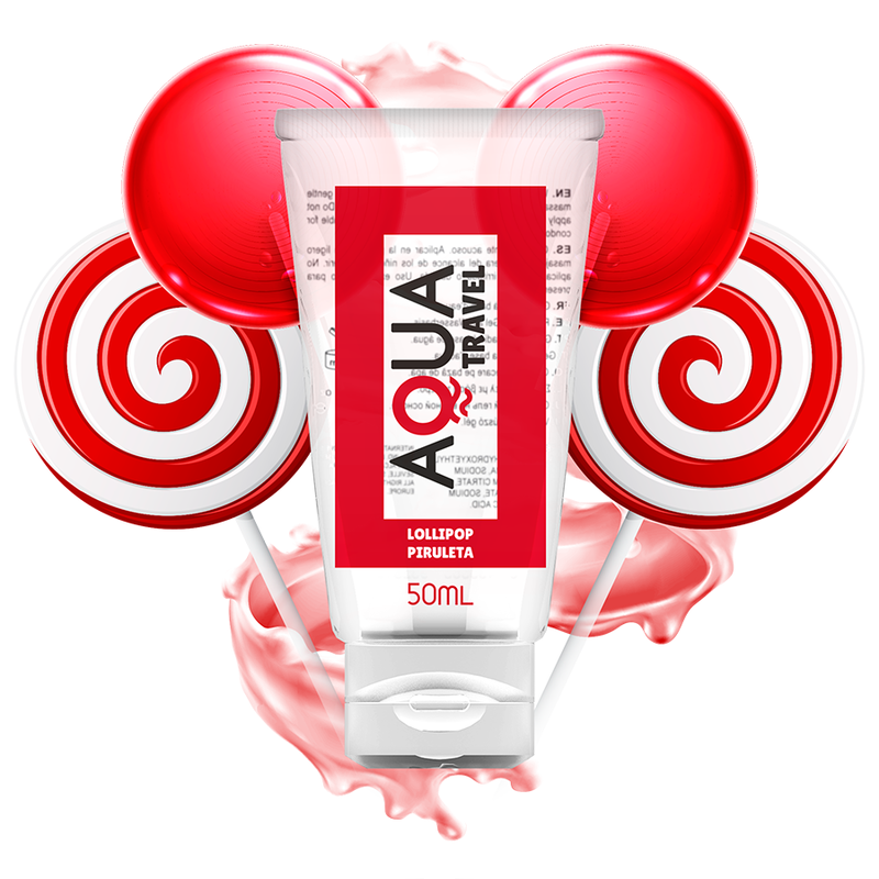 AQUA TRAVEL LOLLIPOP FLAVOR LUBRIFICANTE À BASE DE ÁGUA – 50 ML