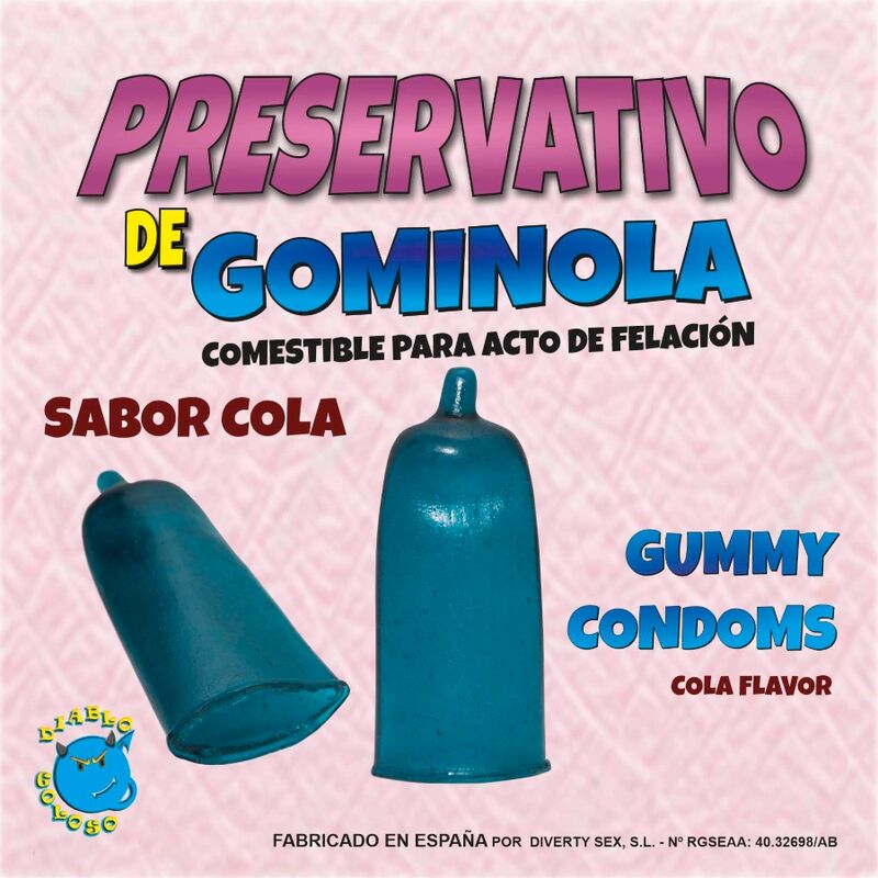DIABLO PICANTE – PRESERVATIVO DE GOMINOLA COLA