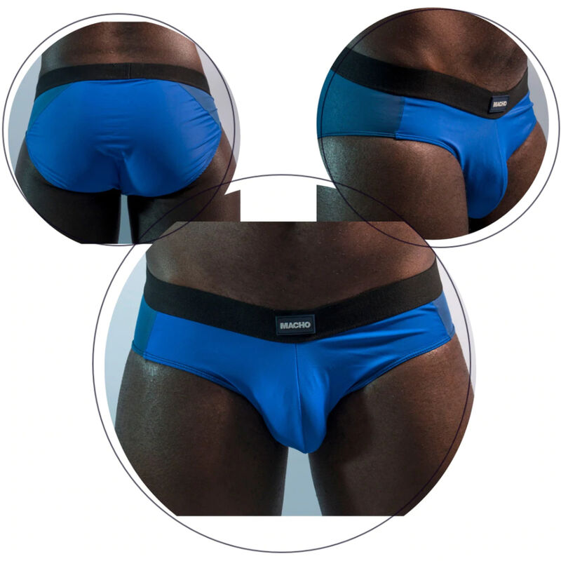 MACHO MS23V CALZONCILLO BRIEF BLUE COLORS S/M