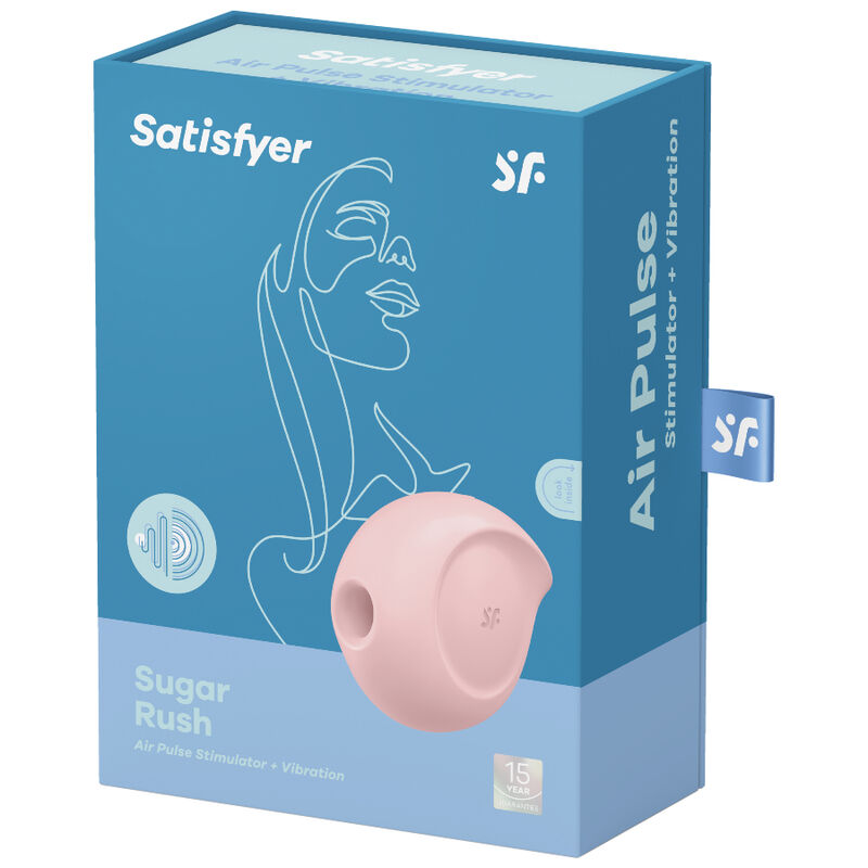 ESTIMULADOR E VIBRADOR SATISFYER SUGAR RUSH – ROSA