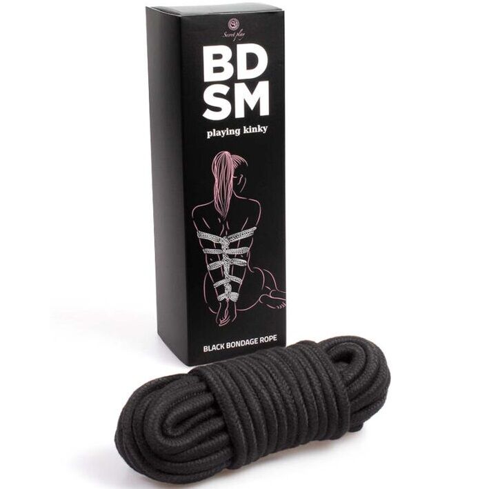 CORDA SECRETPLAY BLACK BONDAGE – COLEÇÃO BDSM