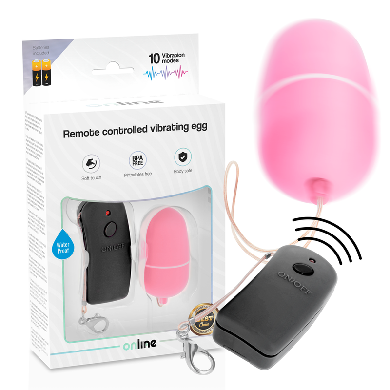 OVO VIBRANTE COM CONTROLE REMOTO ONLINE – PRETO