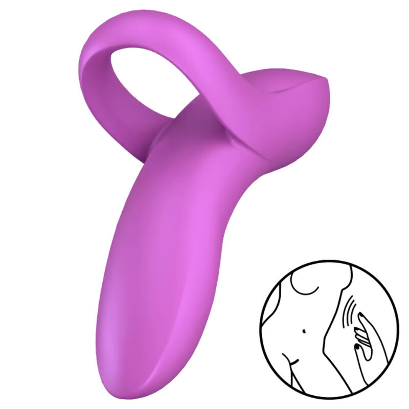 VIBRADOR DE DEDO AMANTE BOLD SATISFYER – ROSA