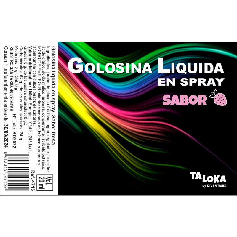 TALOKA – SPRAY GOLOSINA LÍQUIDA FRESA