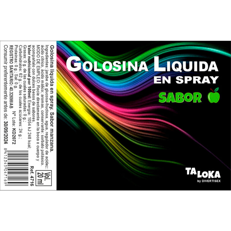 TALOKA – SPRAY GOLOSINA LÍQUIDA MANZANA