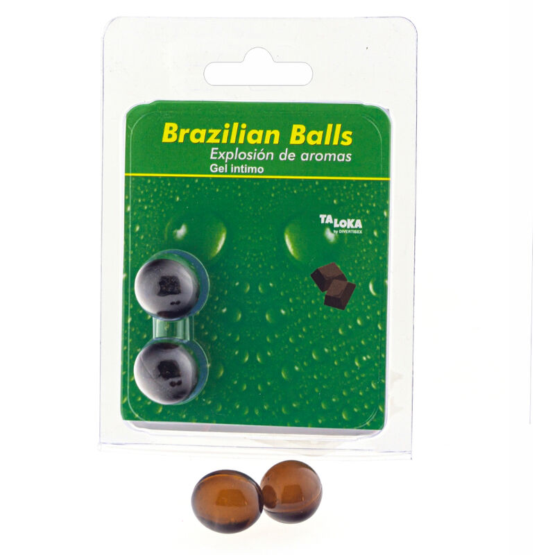 TALOKA – 2 BOLAS BRASILEIRAS CHOCOLATE GEL ÍNTIMO