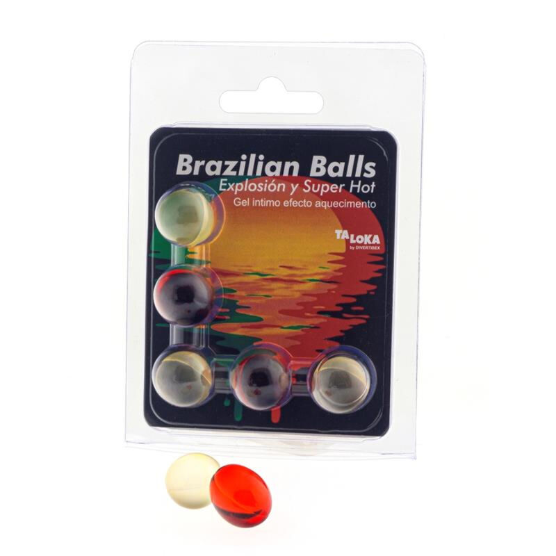 TALOKA – 5 BOLAS BRASILEIRAS GEL EXCITANTE EFEITO SUPER QUENTE