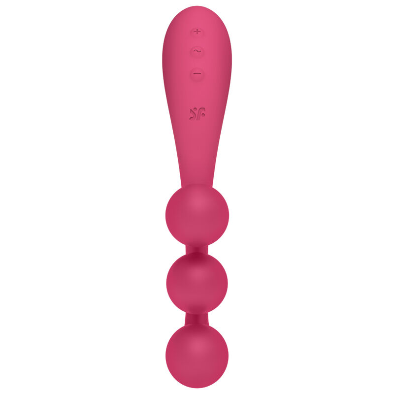 SATISFYER TRI BALL 1 MULTI VIBRADOR – VERMELHO