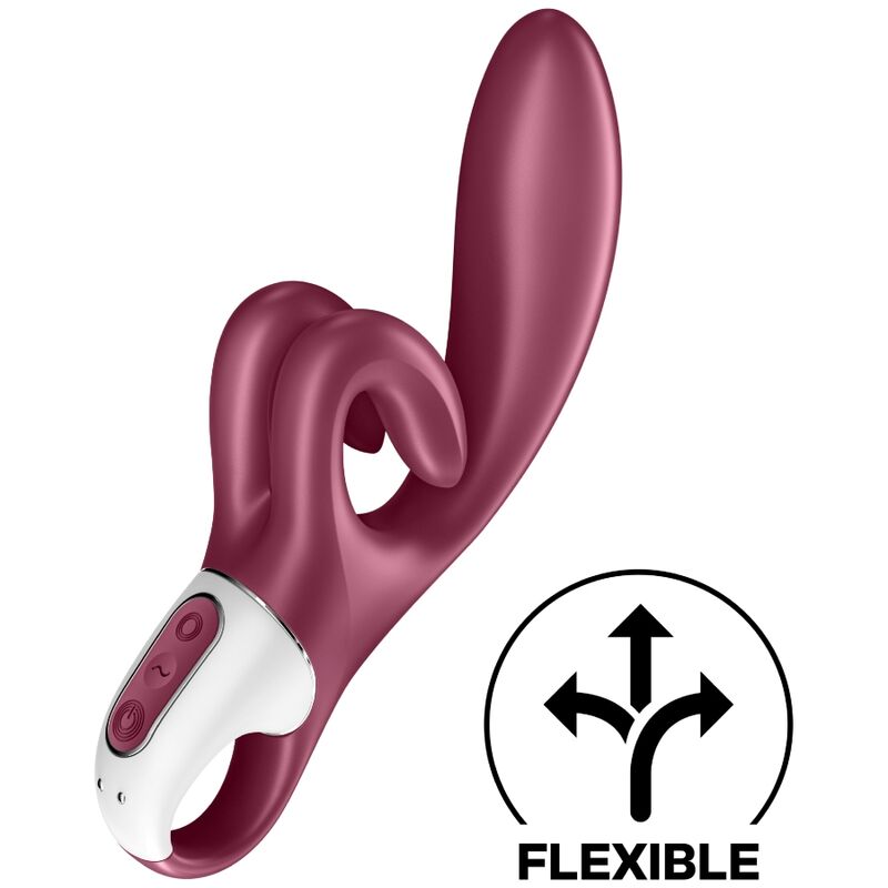 VIBRAÇÃO SATISFYER TOUCH ME COELHO – VERMELHO