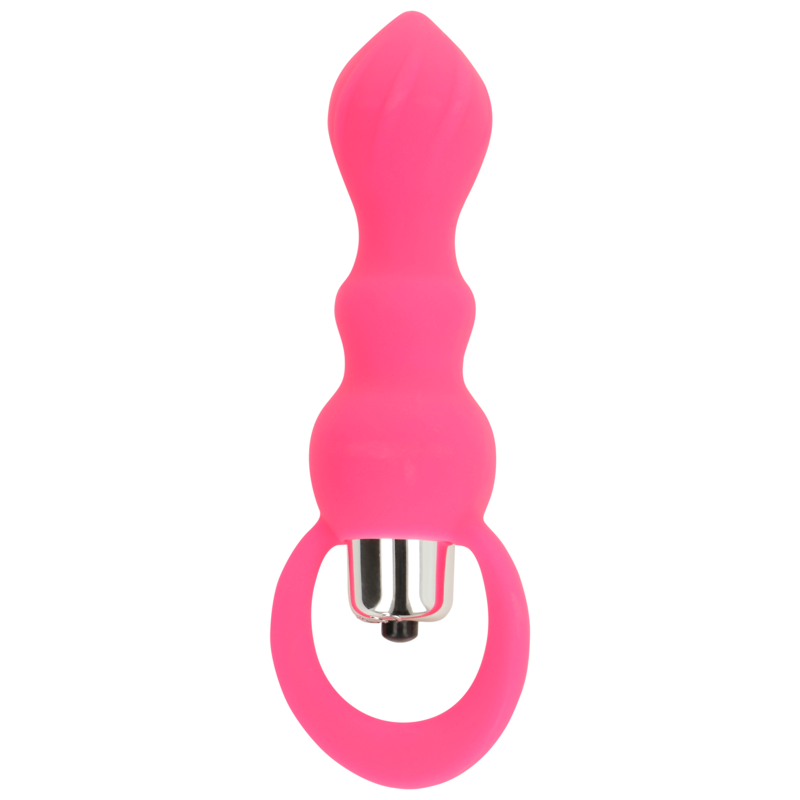 OHMAMA VIBRATING BUTT PLUG 9 CM – ROSA