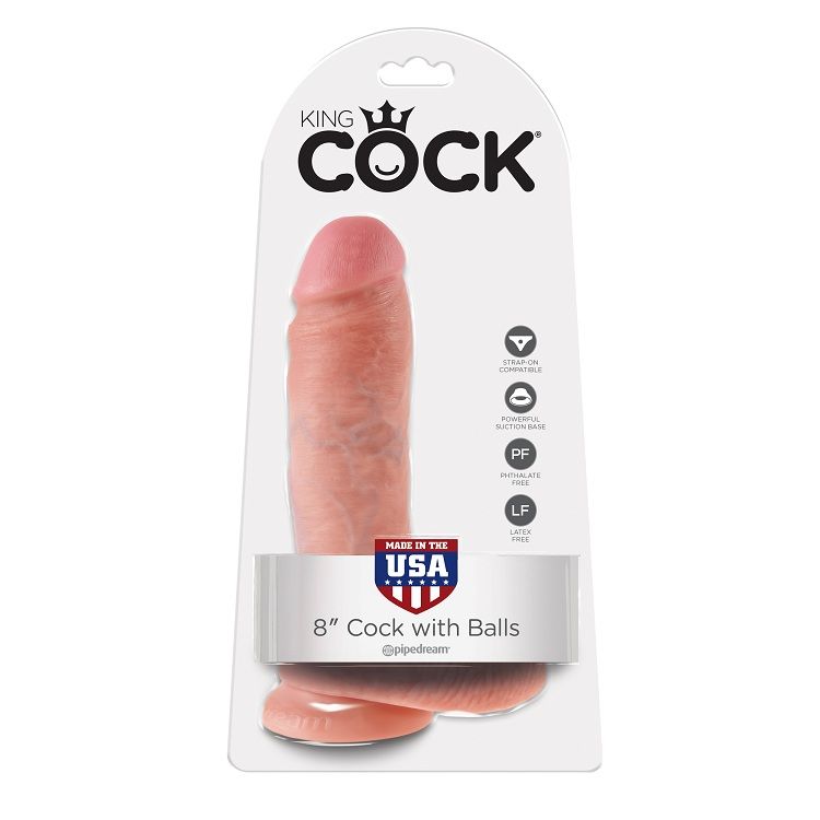 KING COCK 8 “CARNE GALO COM BOLAS 20,3 CM