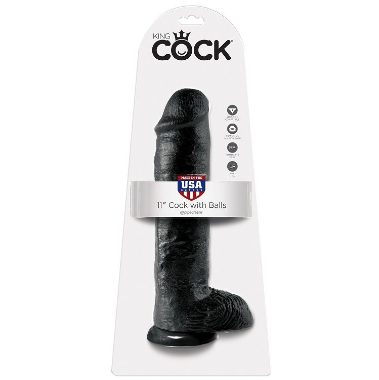 KING COCK 11″ PENE REALISTICO NEGRO 28 CM