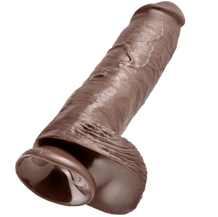KING COCK 11″ PENE REALISTICO MARRON 28 CM