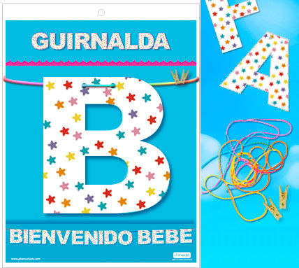WELCOME BABY GARLAND (papelão 220gr)