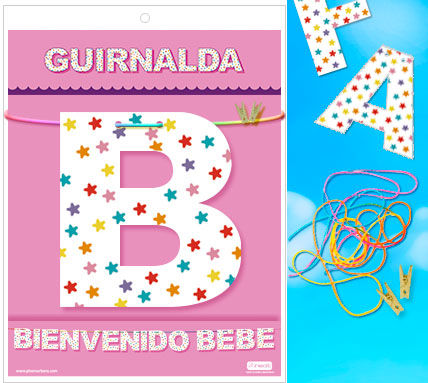 WELCOME BABY GARLAND (papelão 220gr)