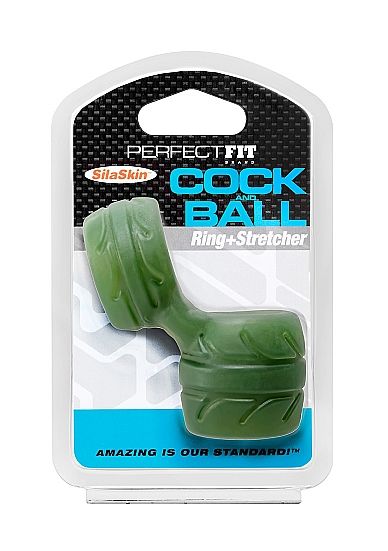 PERFECT FIT SILASKIN COCK  BALL GREEN