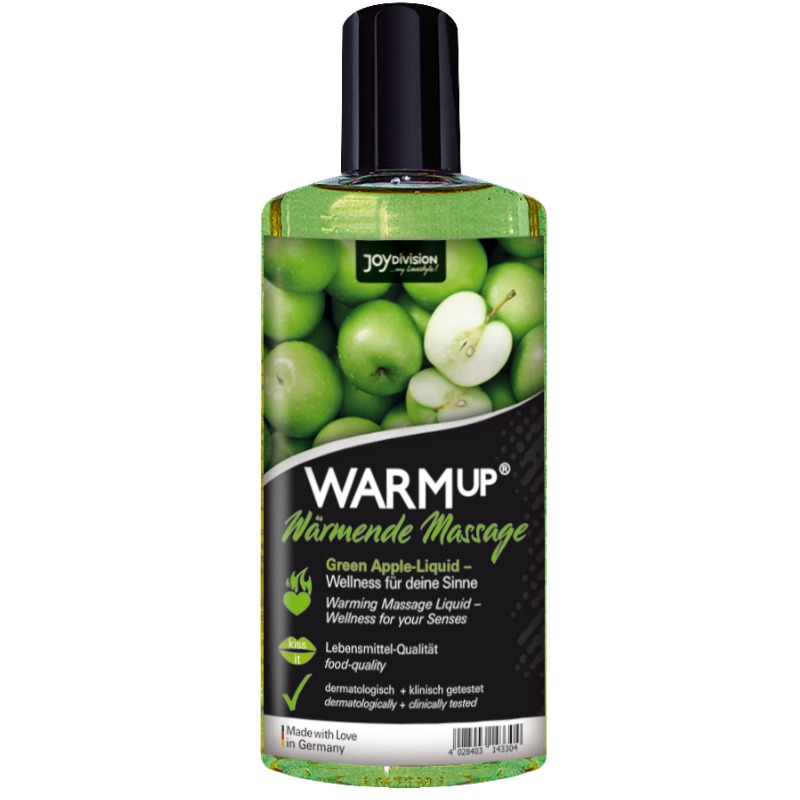 AQUAGLIDE – AQUECIMENTO ÓLEO DE MASSAGEM DE MAÇÃ VERDE – 150 ML