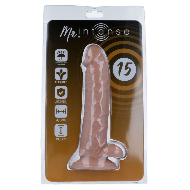 MR INTENSE 15 PÊNIS REALÍSTICO 19,5 -O- 4,1 CM