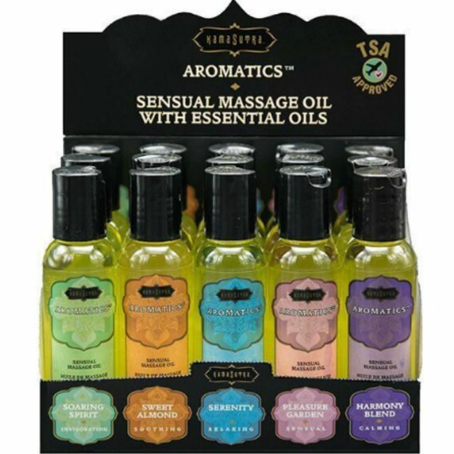 KAMASUTRA 15 ÓLEOS DE MASSAGEM + CAIXA DE EXIBIÇÃO