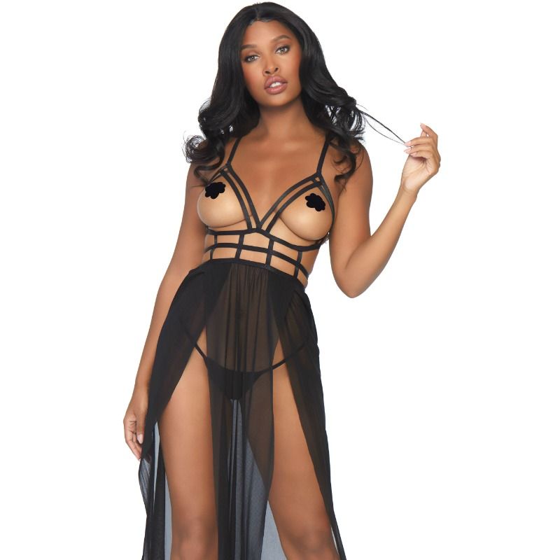 LEG AVENUE S / M STRAPPY BUST DRESS