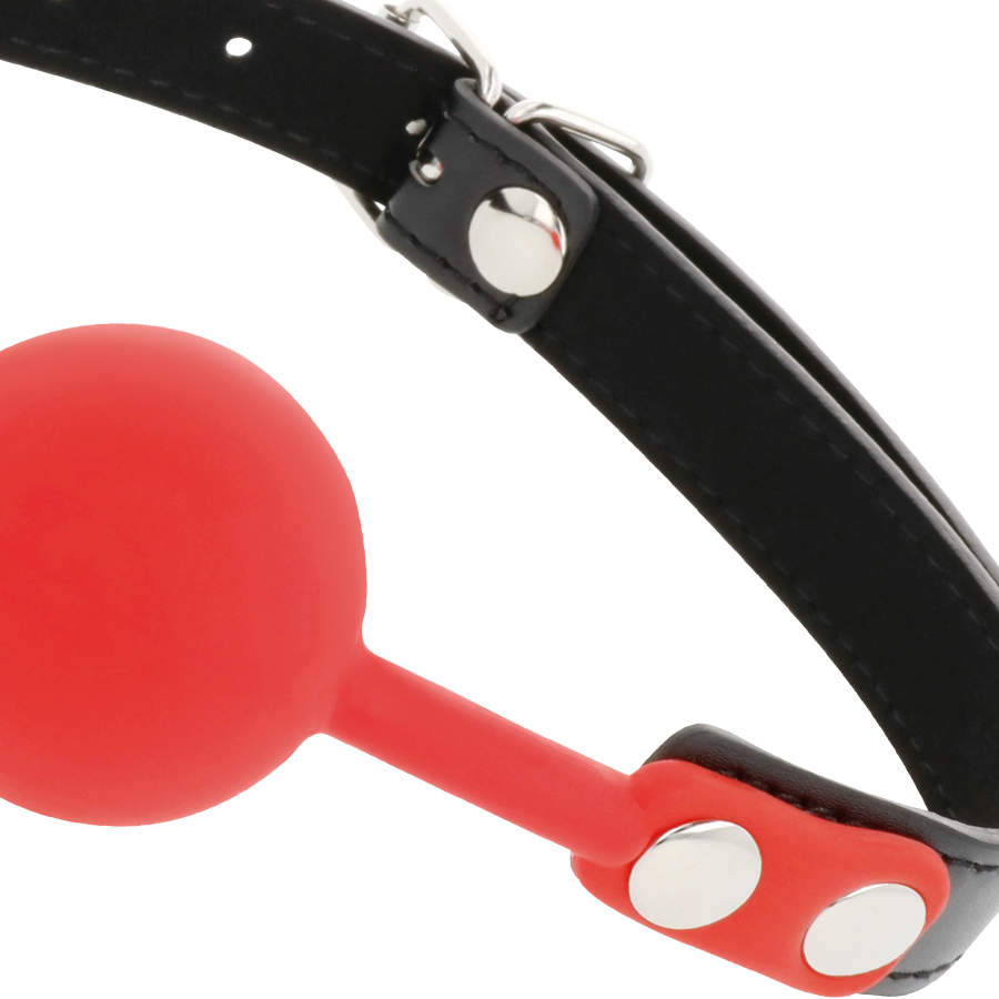 ESFERA DARKNESS BALL SILICONE GAG VERMELHO