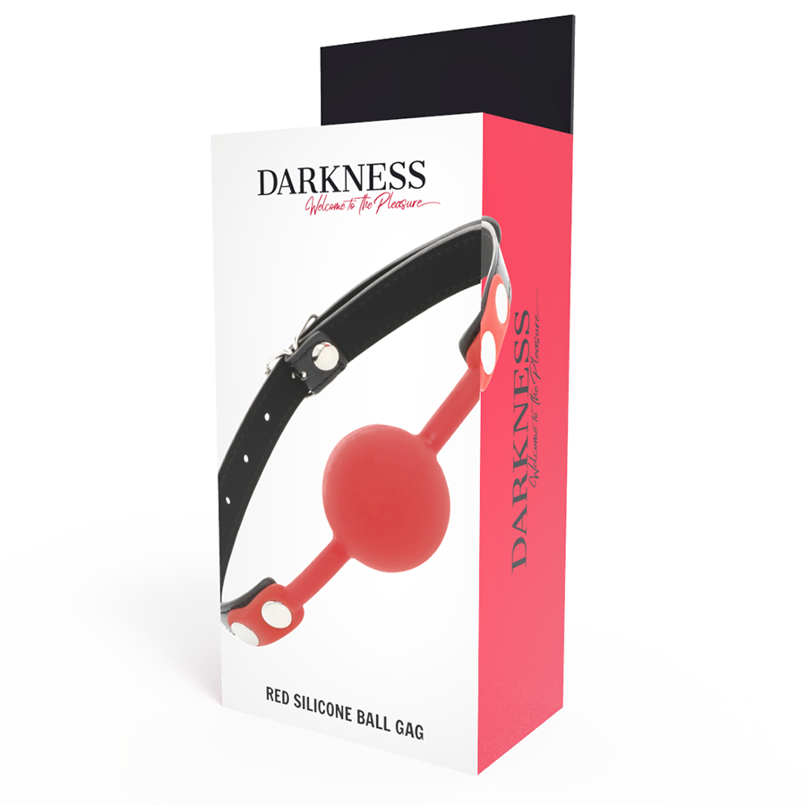 ESFERA DARKNESS BALL SILICONE GAG VERMELHO