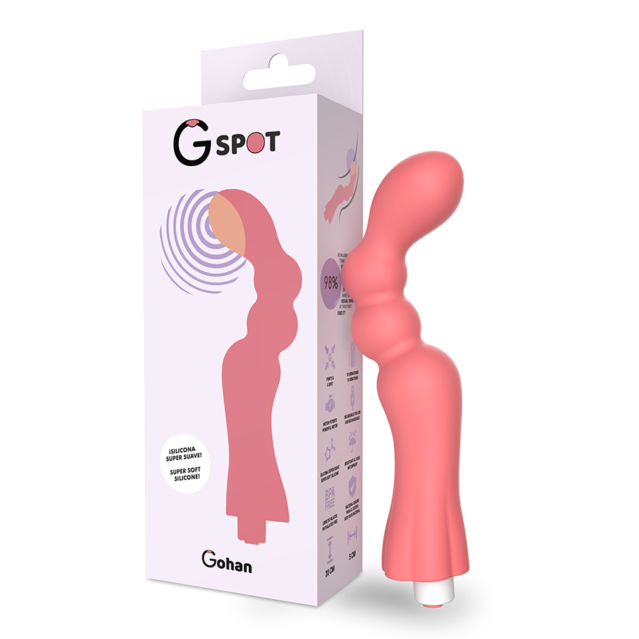 G-SPOT GOHAN LIGHT RED VIBRATOR