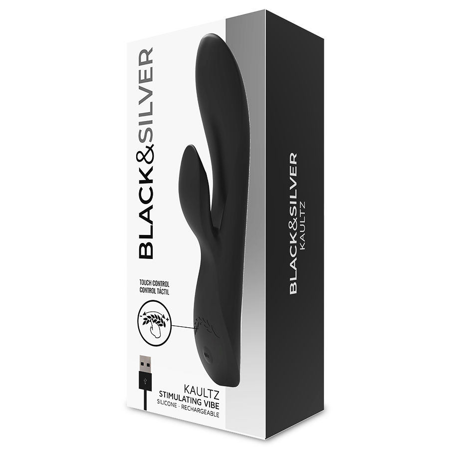 BLACK  SILVER KAULTZ VIBRATOR TOUCH CONTROL