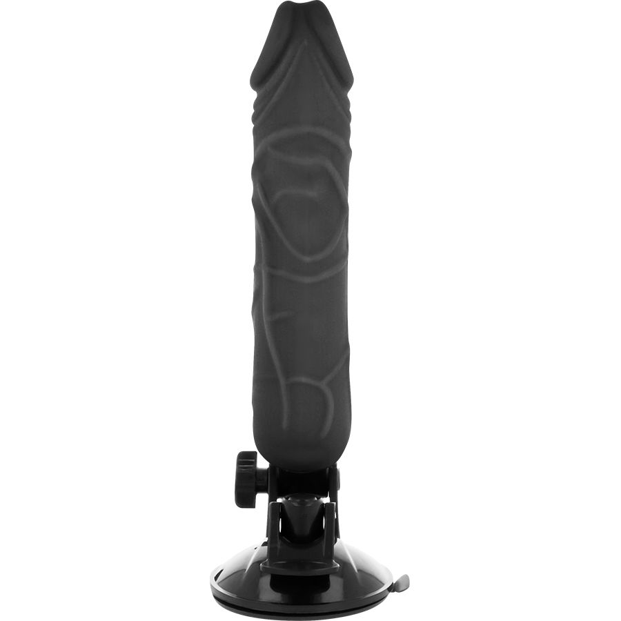 BASECOCK REALISTIC VIBRATOR REMOTE CONTROL BLACK 20CM