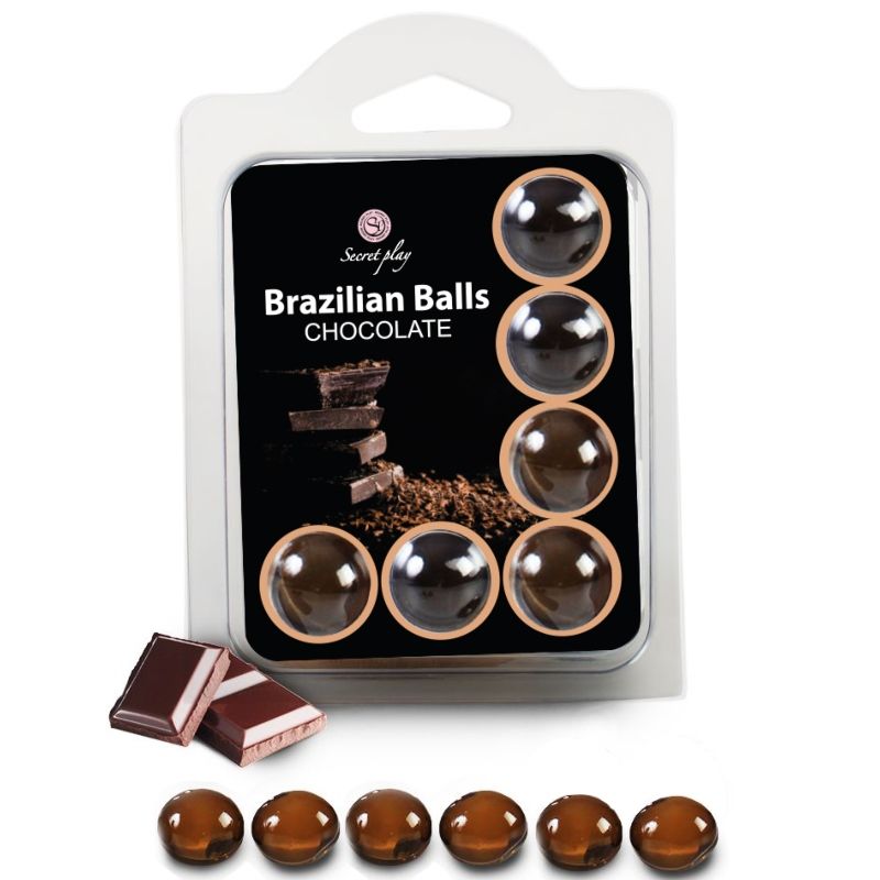 SECRETPLAY SET 6 BOLAS BRASILEIRAS DE CHOCOLATE