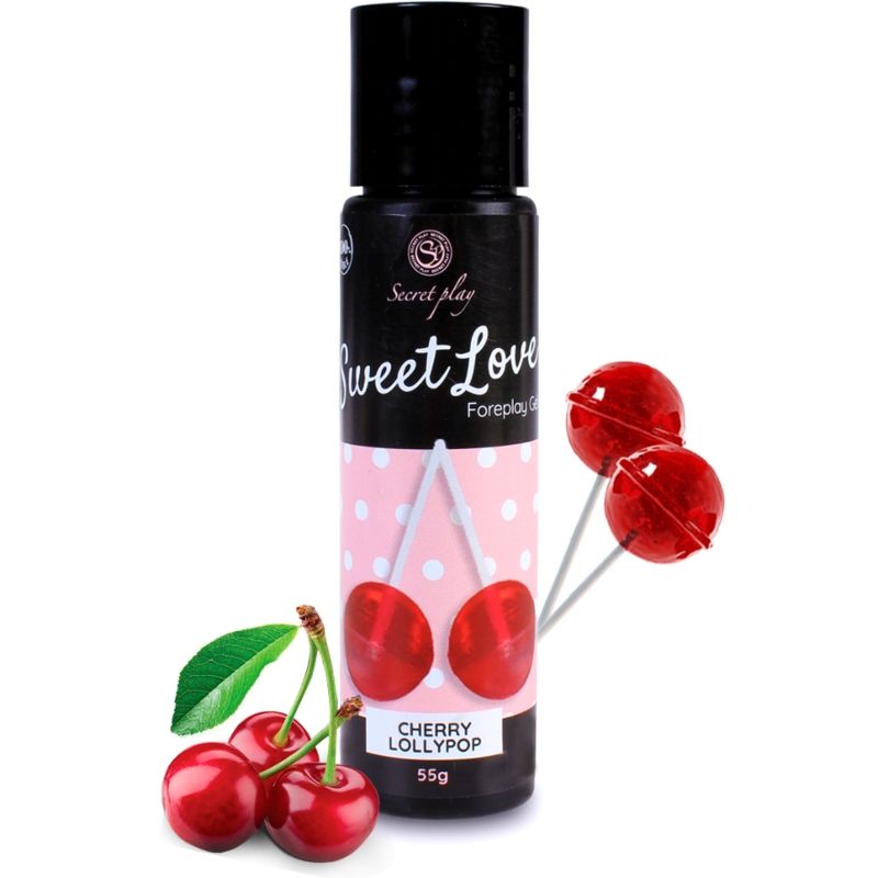 SECRETPLAY CHERRY LOLLIPOP GEL DOCE AMOR 60 ML