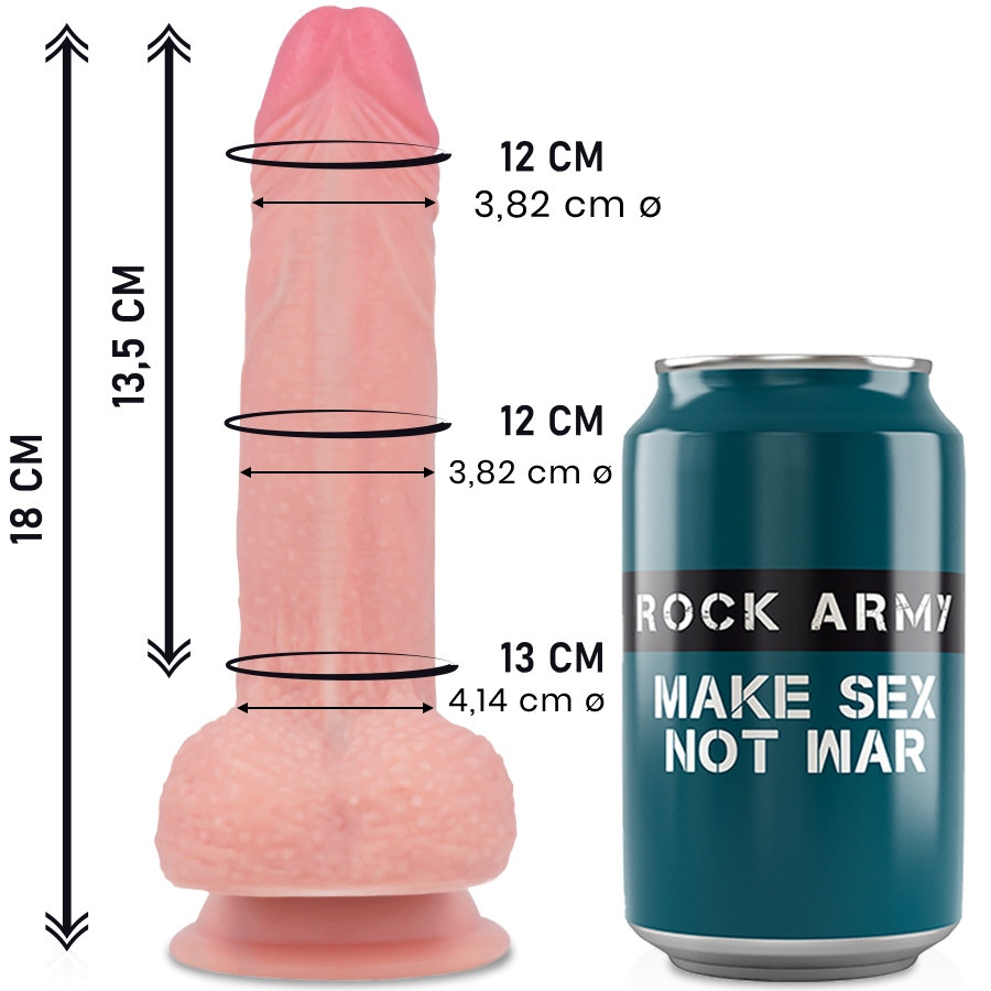 ROCKARMY LIQUID SILICONE PREMIUM MustANG REALISTIC 18CM