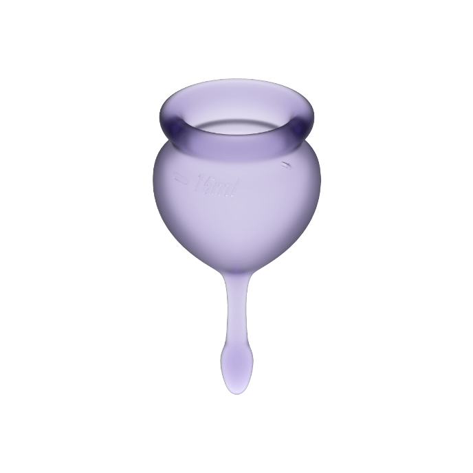 SATISFYER SENTIR BOM MENSTRUAL CUP ROXO 15 + 20ML