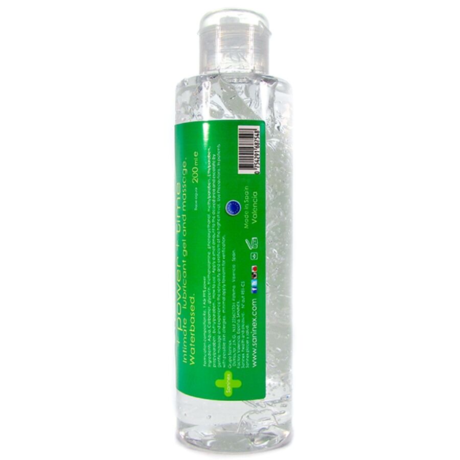 SANINEX LUBRIFICANTE 2 EM 1 + POTÊNCIA + TEMPO 200 ML