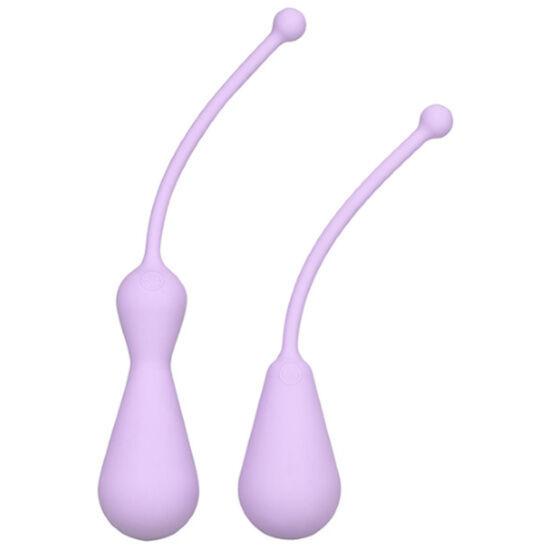 KEGEL SET SILICONE WEIGHTED KEGEL EXERCISERS – ROXO