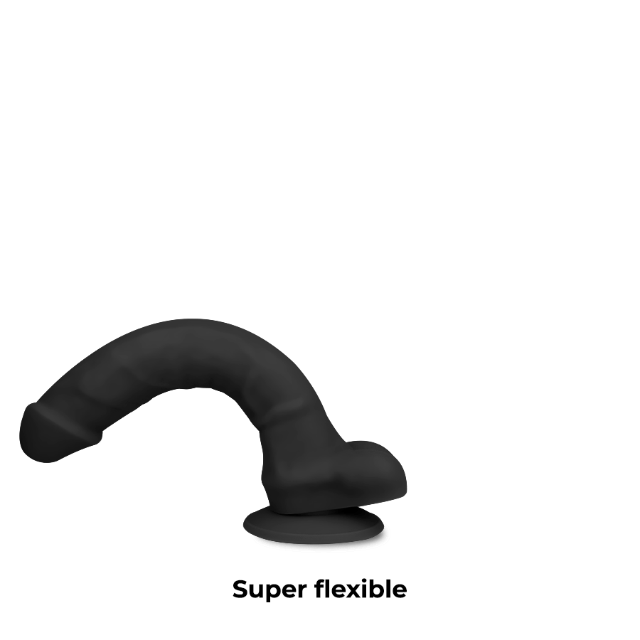 COCK MILLER DENSIDADE DE SILICONE COCKSIL ARTICULÁVEL PRETO 13CM