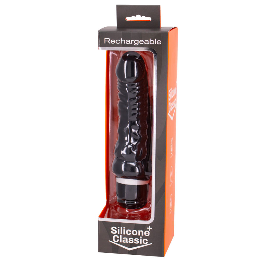 SEVENCRAÇÕES RECARREGÁVEIS VIBRADOR PRETO 7V 18CM