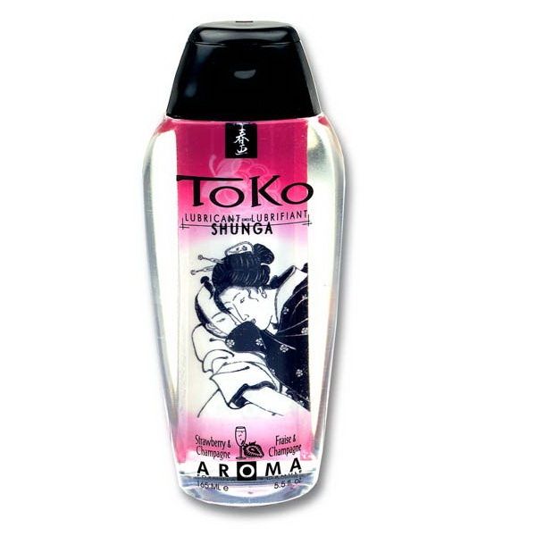 SHUNGA TOKO AROMA LUBRIFICANTE MORANGO E CHAMPANHE